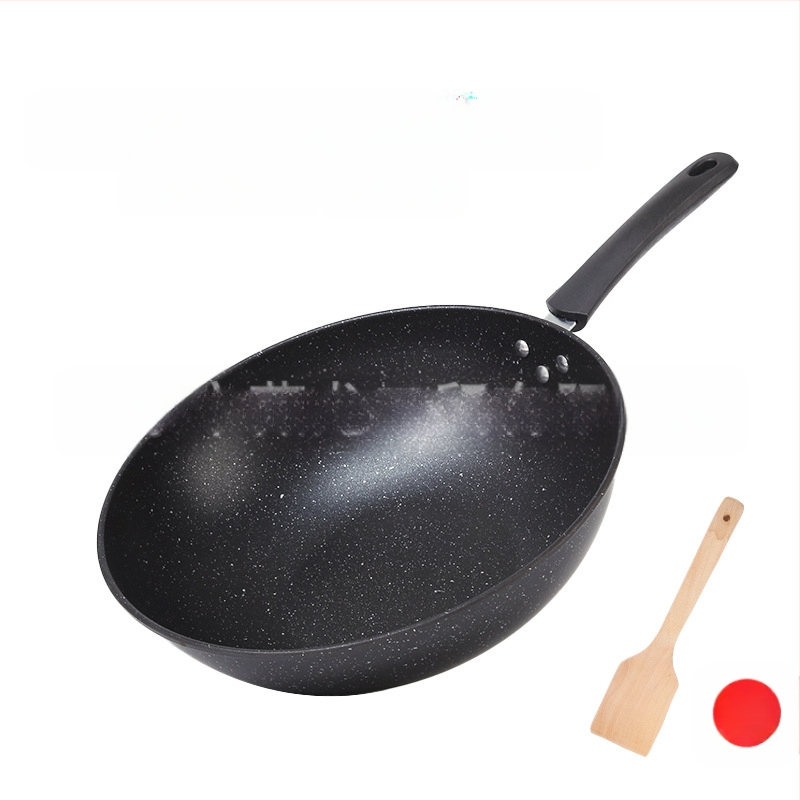 „Maifan“ akmens neprideganti keptuvė indukcinė viryklė dujinė viryklė universali virimo mašina be dūmų plokščiadugnė buitinė geležinė keptuvė didmeninė prekyba