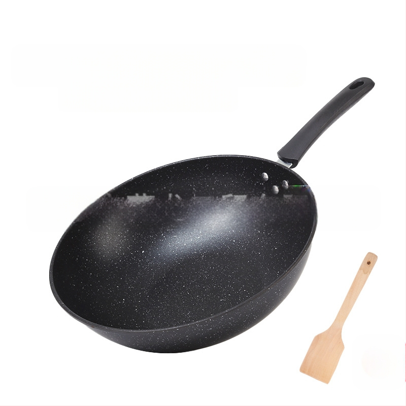 „Maifan“ akmens neprideganti keptuvė indukcinė viryklė dujinė viryklė universali virimo mašina be dūmų plokščiadugnė buitinė geležinė keptuvė didmeninė prekyba