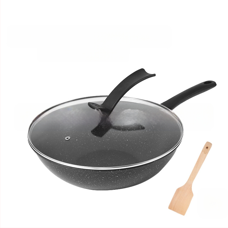 „Maifan“ akmens neprideganti keptuvė indukcinė viryklė dujinė viryklė universali virimo mašina be dūmų plokščiadugnė buitinė geležinė keptuvė didmeninė prekyba