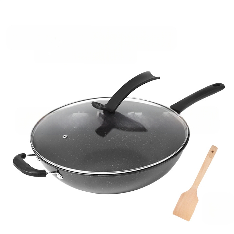 „Maifan“ akmens neprideganti keptuvė indukcinė viryklė dujinė viryklė universali virimo mašina be dūmų plokščiadugnė buitinė geležinė keptuvė didmeninė prekyba