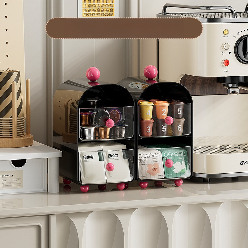 Buitinė kūrybinė laikymo arbata Paprasta laikymo dėžutė Kavos laikymo lentynėlė Įvairūs baro biuro darbalaukio arbata
