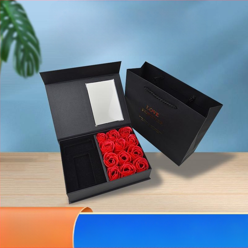 Tulemasina kinkekarp loominguline flip seebilill 12 roosi valentinipäeva tulemasinakarp hulgimüük