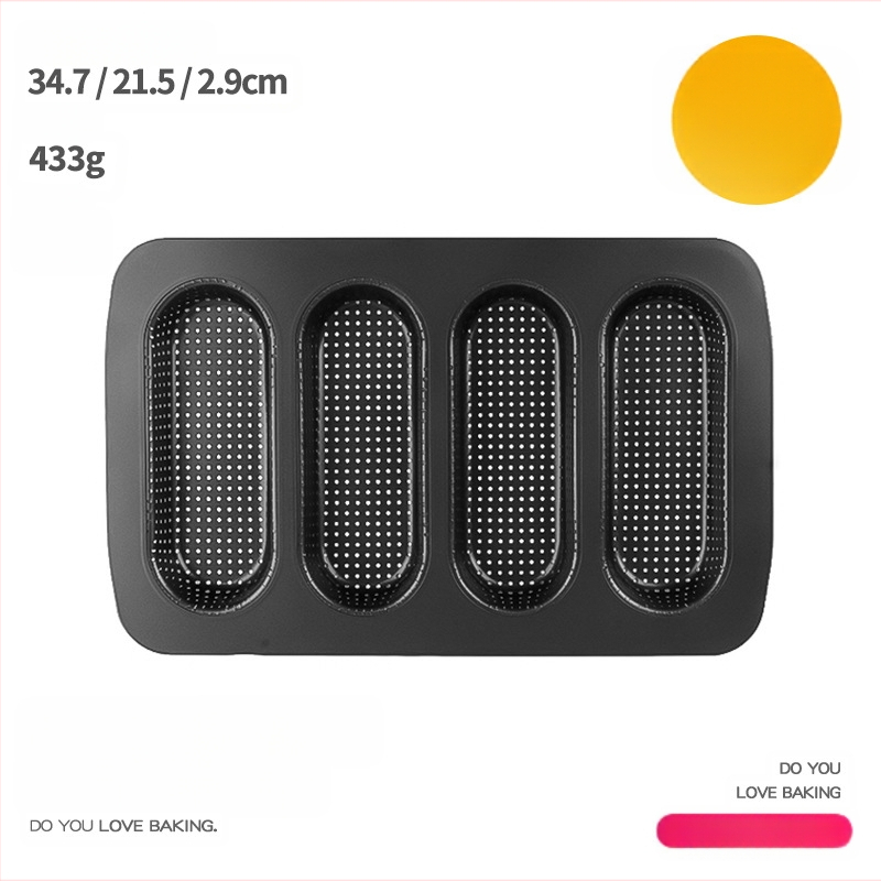 Baguette`i vorm 4 auguga, pikad ribad, prantsuse röstsai, mini hot dogi koogi küpsetusplaat, majapidamistarbed