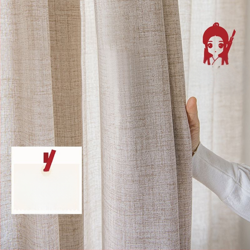 2024 m. naujas sutirštintas lininis langų ekranas, skaidrus, nepermatomas, apsaugantis nuo saulės, izoliacinis ekranas, užuolaidos svetainei, balkonui, miegamajam, užuolaida