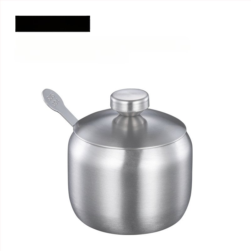 Prieskonių bakas virtuvei, buitiniam naudojimui, 304 nerūdijančio plieno prieskonių bakas, vieno komercinio restorano čili aliejaus bakas, druskos bakas, prieskonių dėžutė