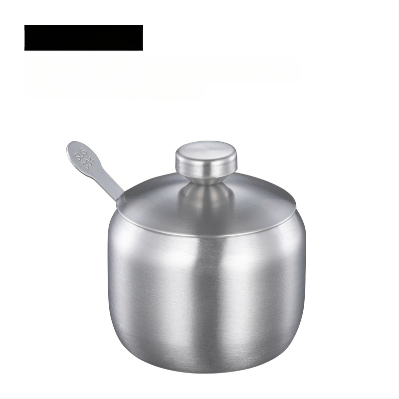 Prieskonių bakas virtuvei, buitiniam naudojimui, 304 nerūdijančio plieno prieskonių bakas, vieno komercinio restorano čili aliejaus bakas, druskos bakas, prieskonių dėžutė