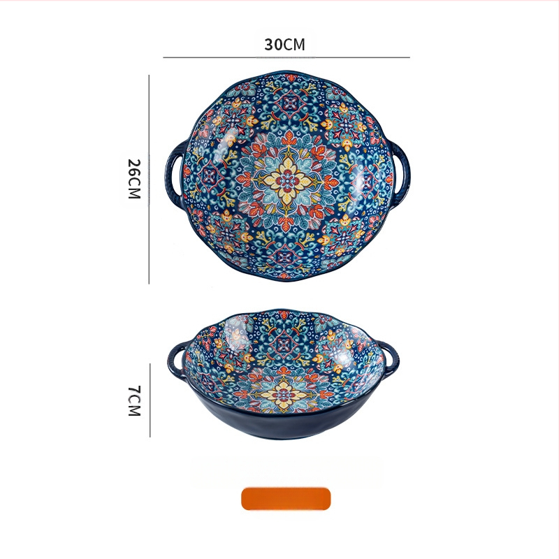 Böömi marineeritud kala suur kauss majapidamises suur kahe kõrvaga supikauss supikauss spetsiaalne kauss keedetud lihaviilude jaoks