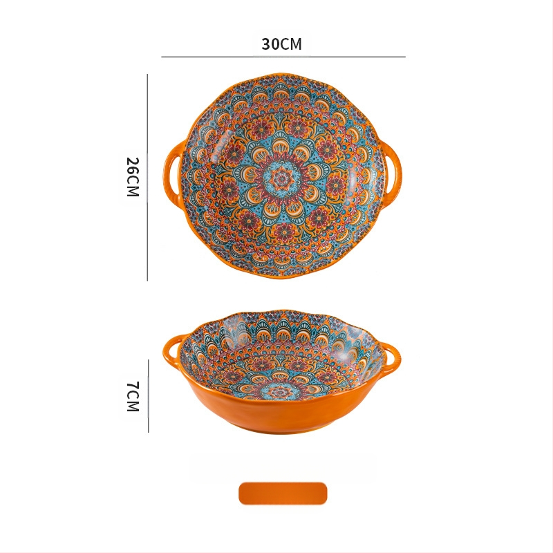 Böömi marineeritud kala suur kauss majapidamises suur kahe kõrvaga supikauss supikauss spetsiaalne kauss keedetud lihaviilude jaoks