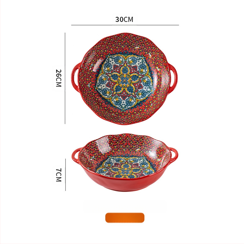 Böömi marineeritud kala suur kauss majapidamises suur kahe kõrvaga supikauss supikauss spetsiaalne kauss keedetud lihaviilude jaoks