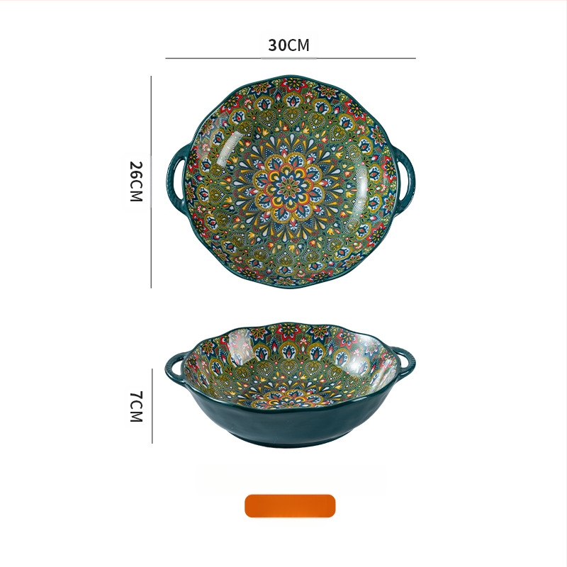 Böömi marineeritud kala suur kauss majapidamises suur kahe kõrvaga supikauss supikauss spetsiaalne kauss keedetud lihaviilude jaoks