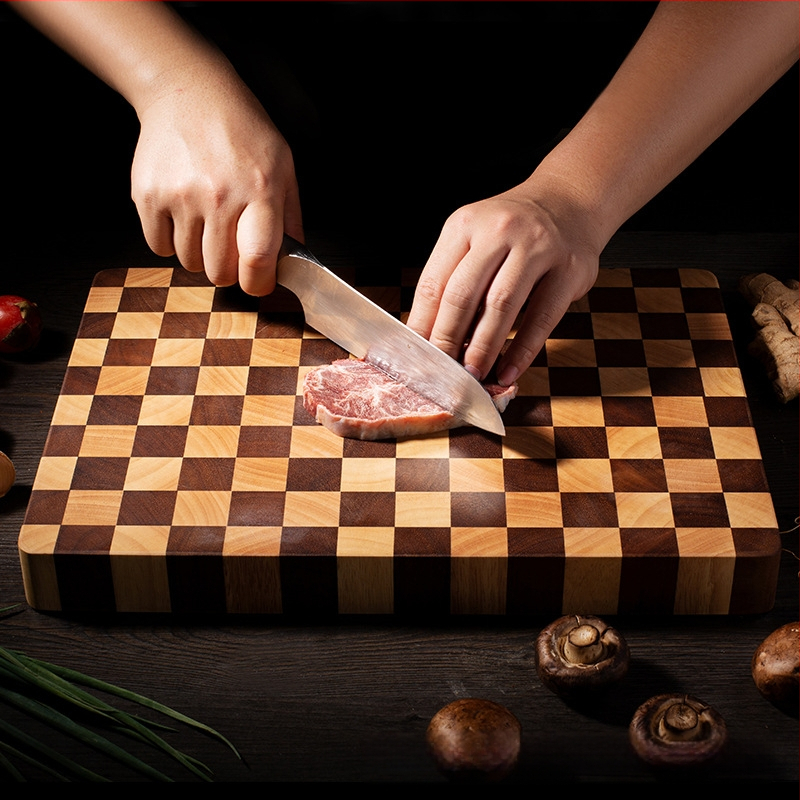 Akaatsiapuidust tamme lõikelaud lõikelaud täispuidust liidetud köögi lõikelaud puit piiriülene hulgimüük tehase kohandamine