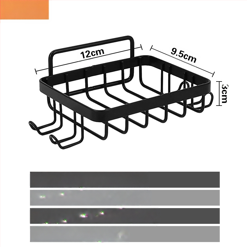 Stojan na mydlo z nehrdzavejúcej ocele 304, bez dierovačov, bezstopový podnos, nástenný jednovrstvový stojan na mydlo do kúpeľne, dropshipping