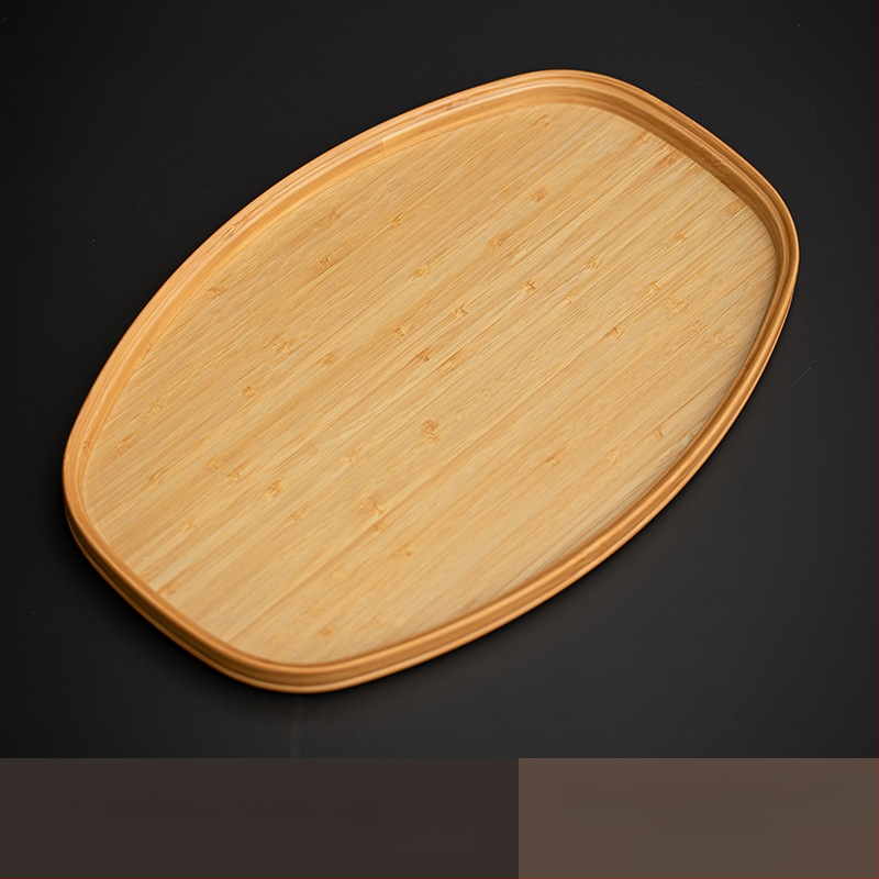 Ιαπωνικός δίσκος τσαγιού από γυαλί με λουλούδια Begonia, ρετρό δίσκος τσαγιού από μπαμπού, απλός δίσκος σνακ φρούτων για το σπίτι, δίσκος αποθήκευσης