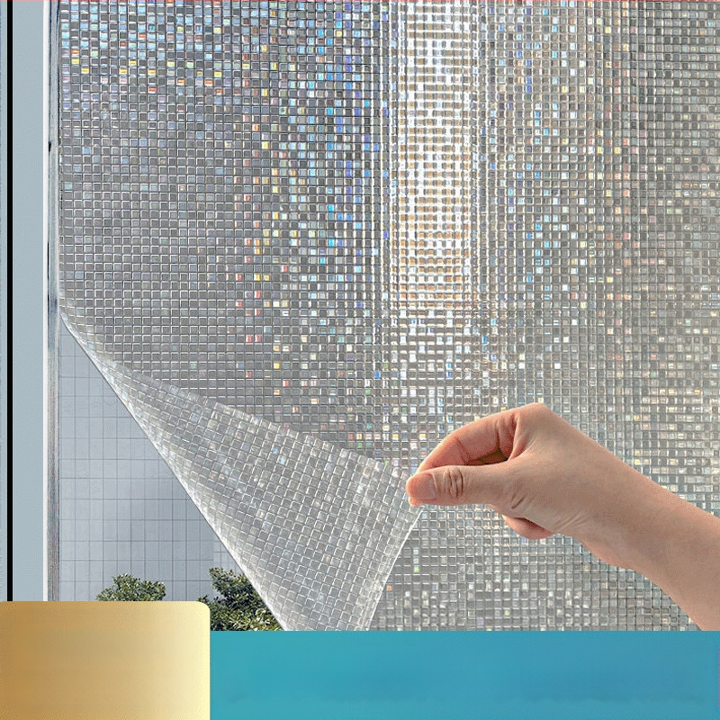 Värviline klaaskile läbipaistev läbipaistmatu aknakleebis jooksev klaaskleebis, mis murdub värviliste piiriüleste plahvatuste eest