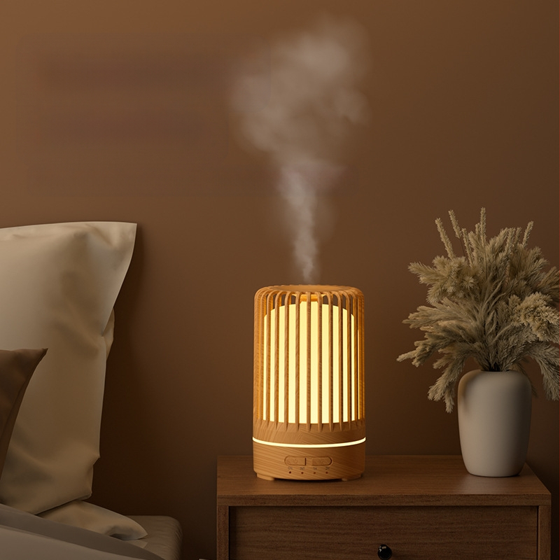 Трансгранична птича клетка куха дървесина ароматерапия машина спалня малък овлажнител нощно шкафче външна търговия plug-in ароматерапия дифузер