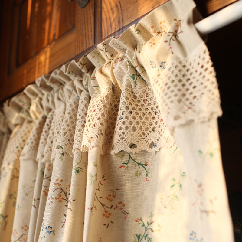 Rohulill, puuvillane ja linane, Ameerika Vahemere stiilis, Põhjamaade poolkardin, uksekardin, tolmukindel kardin, dekoratiivne kardinakate