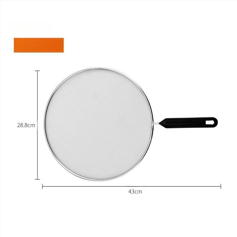 Aliejui atsparus tinklelis su rankena; sprogimui atsparus alyvos dangtis; alyvai atsparus filtro dangtis; kepimui neskaidant rankų; gruzdintuvės apsauga nuo šlako.