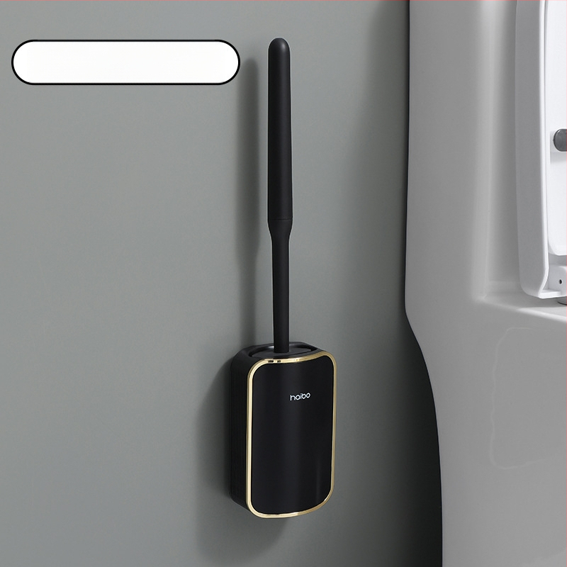 Külkereskedelmi WC-kefe zsákutcák nélkül, akadálymentesített luxus stílusú falra szerelhető WC-kefe, fürdőszobai guggoló WC-tisztító WC-tárgy