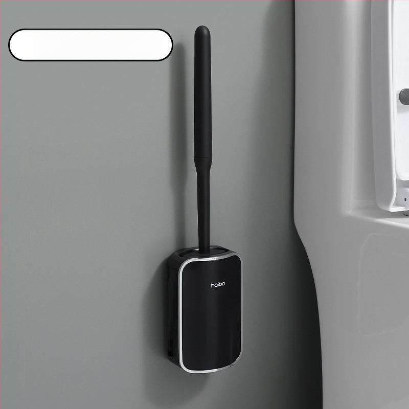 Külkereskedelmi WC-kefe zsákutcák nélkül, akadálymentesített luxus stílusú falra szerelhető WC-kefe, fürdőszobai guggoló WC-tisztító WC-tárgy