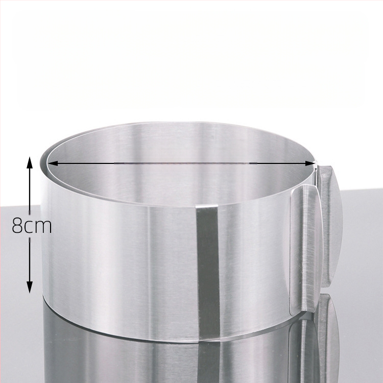 Αν θέλετε να βρείτε στρογγυλό κύκλο μους από ανοξείδωτο χάλυβα, μπορεί να ρυθμιστεί χειροκίνητα, καλούπι κέικ κύκλου κέικ DIY πολλαπλών σχημάτων καρδιάς