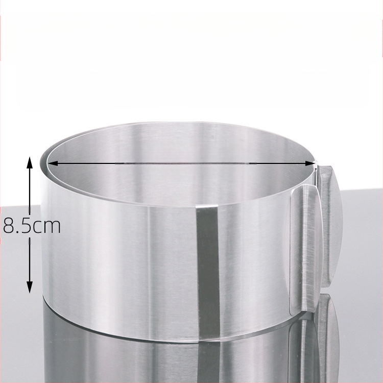 Αν θέλετε να βρείτε στρογγυλό κύκλο μους από ανοξείδωτο χάλυβα, μπορεί να ρυθμιστεί χειροκίνητα, καλούπι κέικ κύκλου κέικ DIY πολλαπλών σχημάτων καρδιάς