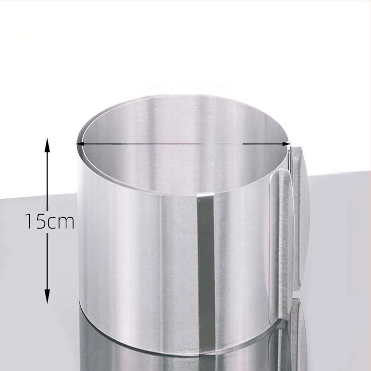 Αν θέλετε να βρείτε στρογγυλό κύκλο μους από ανοξείδωτο χάλυβα, μπορεί να ρυθμιστεί χειροκίνητα, καλούπι κέικ κύκλου κέικ DIY πολλαπλών σχημάτων καρδιάς