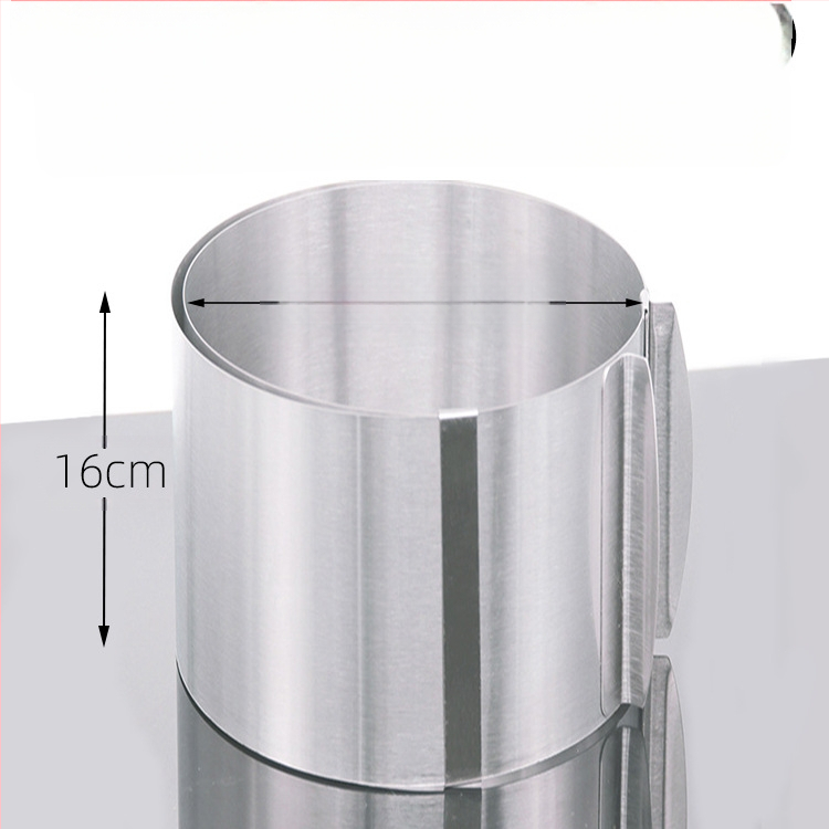 Αν θέλετε να βρείτε στρογγυλό κύκλο μους από ανοξείδωτο χάλυβα, μπορεί να ρυθμιστεί χειροκίνητα, καλούπι κέικ κύκλου κέικ DIY πολλαπλών σχημάτων καρδιάς