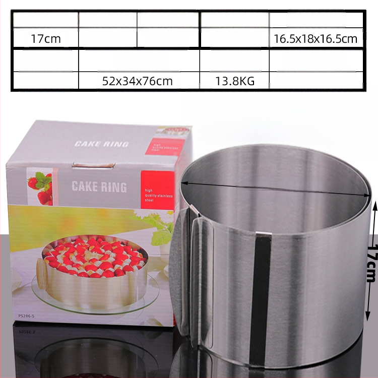 Αν θέλετε να βρείτε στρογγυλό κύκλο μους από ανοξείδωτο χάλυβα, μπορεί να ρυθμιστεί χειροκίνητα, καλούπι κέικ κύκλου κέικ DIY πολλαπλών σχημάτων καρδιάς