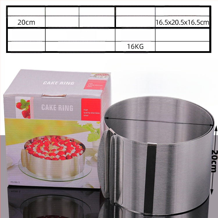 Αν θέλετε να βρείτε στρογγυλό κύκλο μους από ανοξείδωτο χάλυβα, μπορεί να ρυθμιστεί χειροκίνητα, καλούπι κέικ κύκλου κέικ DIY πολλαπλών σχημάτων καρδιάς