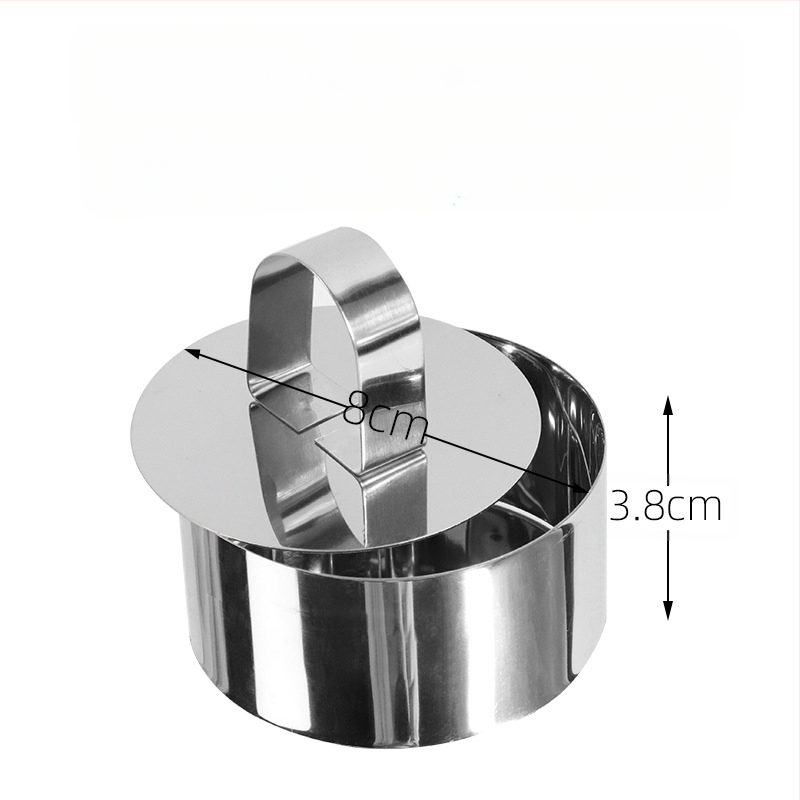 Αν θέλετε να βρείτε στρογγυλό κύκλο μους από ανοξείδωτο χάλυβα, μπορεί να ρυθμιστεί χειροκίνητα, καλούπι κέικ κύκλου κέικ DIY πολλαπλών σχημάτων καρδιάς