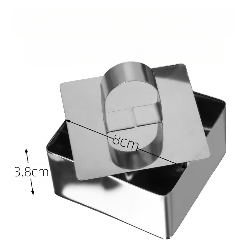 Αν θέλετε να βρείτε στρογγυλό κύκλο μους από ανοξείδωτο χάλυβα, μπορεί να ρυθμιστεί χειροκίνητα, καλούπι κέικ κύκλου κέικ DIY πολλαπλών σχημάτων καρδιάς