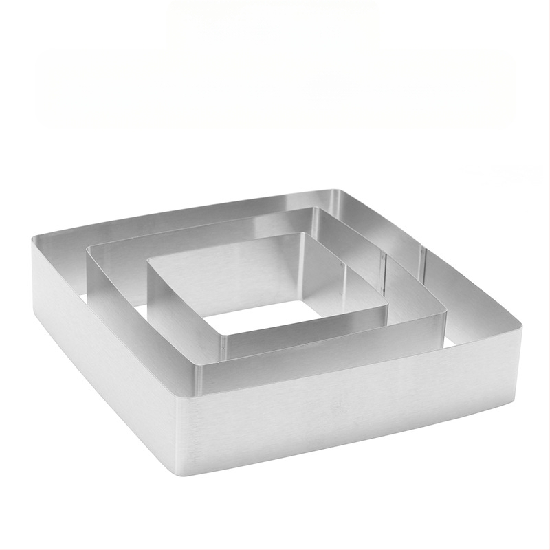 Αν θέλετε να βρείτε στρογγυλό κύκλο μους από ανοξείδωτο χάλυβα, μπορεί να ρυθμιστεί χειροκίνητα, καλούπι κέικ κύκλου κέικ DIY πολλαπλών σχημάτων καρδιάς