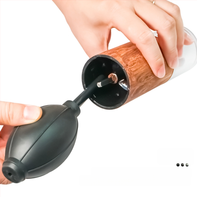 Kohvipulbri puhastusballooni kohviveski spetsiaalne puhumispulbri puhastushari