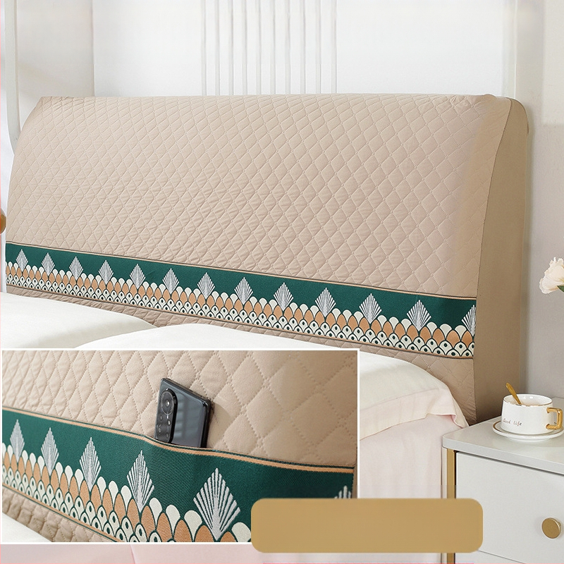 Viss iekļauts gultas pārvalka pārvalks, mīksta soma, vienkāršs, moderns, putekļus necaurlaidīgs, universāls gultas pārvalks, koka gultas atzveltnes pārvalks, 2023. gads, jauns