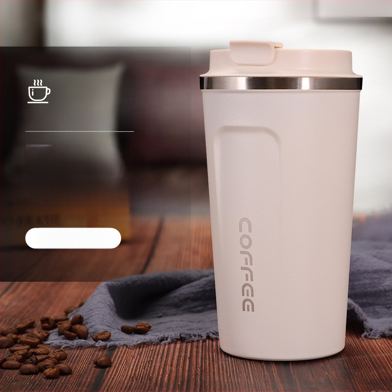 Uus roostevabast terasest termoskruus auto kaasaskantav kohvikruus ärikontorisse Cup suletud lekkekindel käsi Cup saab kohandada