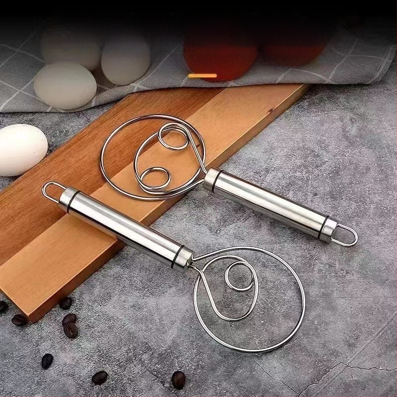 Nerūdijančio plieno makaronų artefaktas ir makaronų maišytuvas, rankinis tešlos plaktuvas ir makaronų artefaktas, maišymo miltelių lazdelė