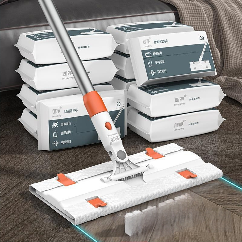 Švarus vienkartinis elektrostatinis šluostės dulkių šalinimo popierinis šluostės buitinės šluostės grindų tingus plokščias šluostės rankų plovimas