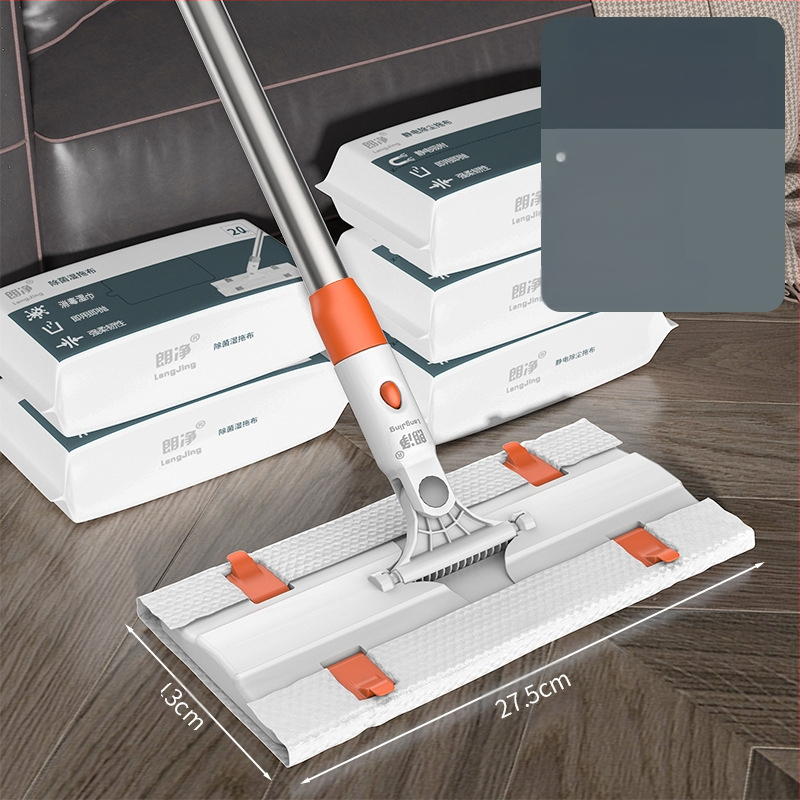 Švarus vienkartinis elektrostatinis šluostės dulkių šalinimo popierinis šluostės buitinės šluostės grindų tingus plokščias šluostės rankų plovimas