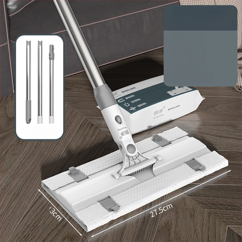 Švarus vienkartinis elektrostatinis šluostės dulkių šalinimo popierinis šluostės buitinės šluostės grindų tingus plokščias šluostės rankų plovimas