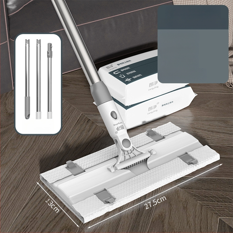 Švarus vienkartinis elektrostatinis šluostės dulkių šalinimo popierinis šluostės buitinės šluostės grindų tingus plokščias šluostės rankų plovimas