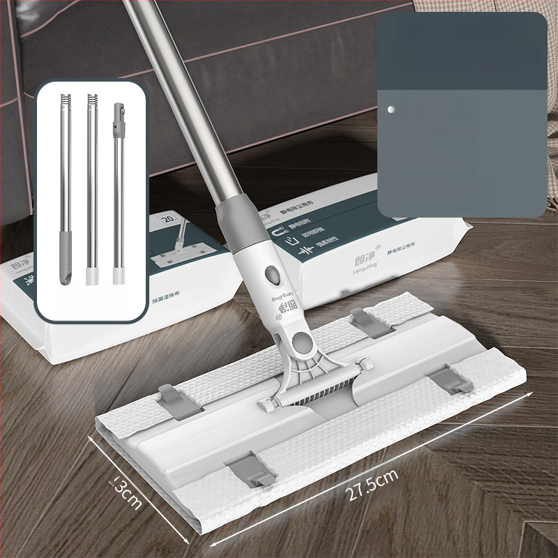 Švarus vienkartinis elektrostatinis šluostės dulkių šalinimo popierinis šluostės buitinės šluostės grindų tingus plokščias šluostės rankų plovimas