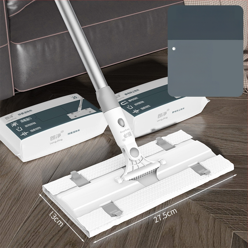 Švarus vienkartinis elektrostatinis šluostės dulkių šalinimo popierinis šluostės buitinės šluostės grindų tingus plokščias šluostės rankų plovimas