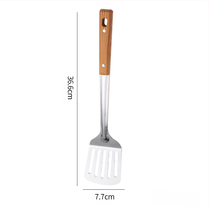 Nerūdijančio plieno mentelė, kiaurasamtis, kepimo kastuvėlis, sriubos nutekėjimo sistema, pilnas buitinių virtuvės reikmenų rinkinys, maisto gaminimo reikmenų rinkinys, šaukštas, penkių dalių rinkinys