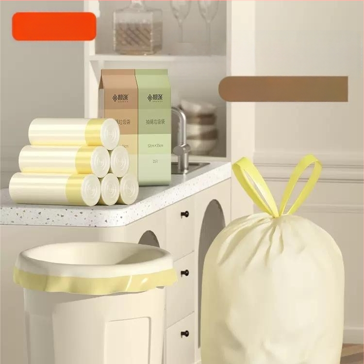 Кухненска торба за изхвърляне, удебелена голяма преносима домакинска торба с шнур, изключително дебела кухненска торба с голям капацитет
