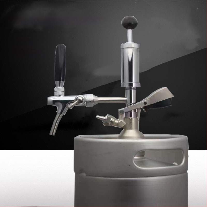 Manuaalne õllejaotur A-tüüpi käsitööõlle pruulimisvarustus Kaasaskantav värske õlle rõhu all olev alkoholijaotur toidukvaliteediga