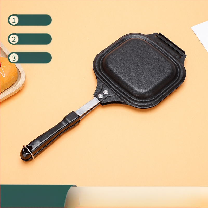 Alumiiniumist praepann kõrgendatud servadega, kahepoolne grillpann võileibade, leiva, steigi, burgerite ja munade jaoks, multifunktsionaalne