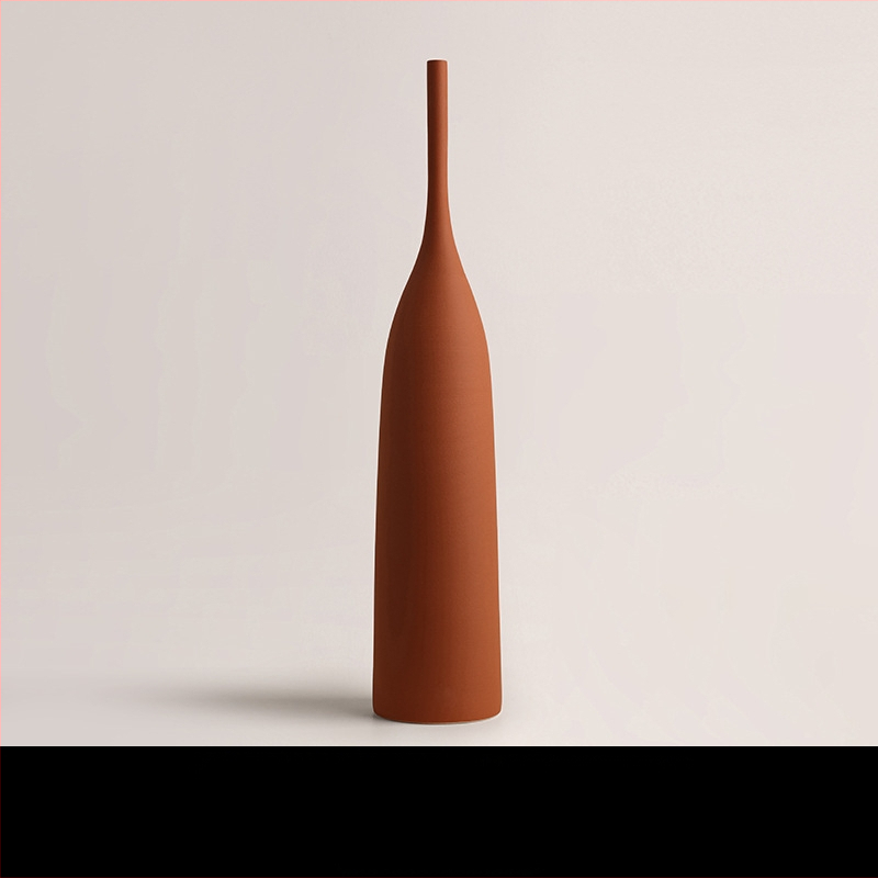 Behanmei Euroopa ja Ameerika retro harjatud tekstuuriga keraamiline Morandi värvi kuivatatud vaas pehme näidisruum Põhjala kaunistused