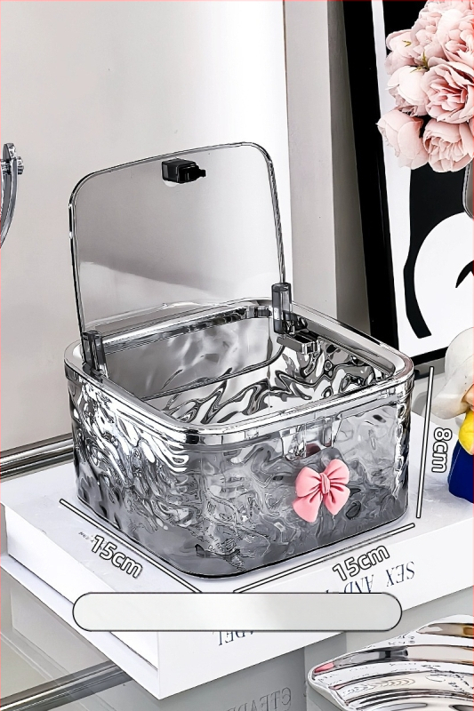 Vaikiškų plaukų aksesuarų laikymo dėžutė mergaitėms, didelės talpos kūdikio plaukų virvė, plaukų segtukas, plaukų segtukas, gumytės formos papuošalų dėžutė