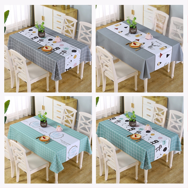 Piiriülene PVC laudlina, põletusvastane, veekindel, pesemisvaba ruuduline kohvilauamatt, õlikindel ja plekikindel ühiselamu lauamatt hulgimüügis