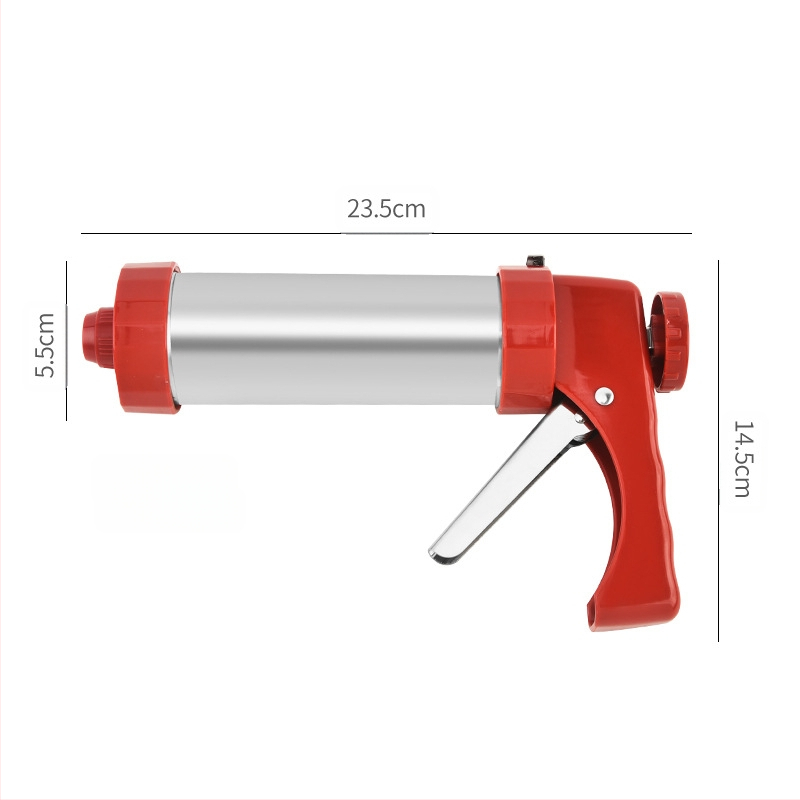 Slapukų sausainių pistoletas, išspausti sausainių aparatą, kremo dekoravimo pistoletas, dekoravimo antgalis, ištirpusių pupelių kepimo įrankis, namų apyvokos rinkinys, forma